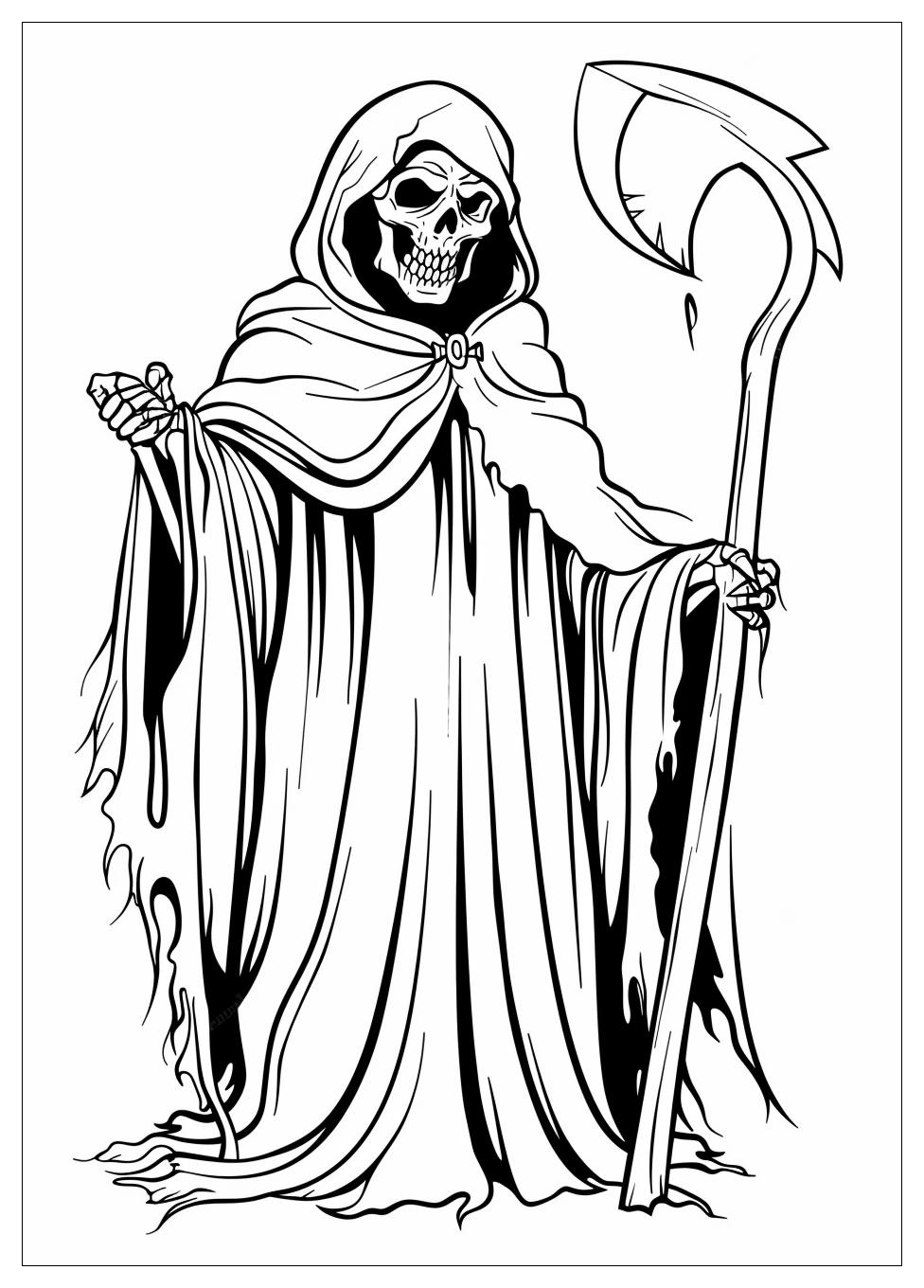 Grim Reaper Coloring Pages-12