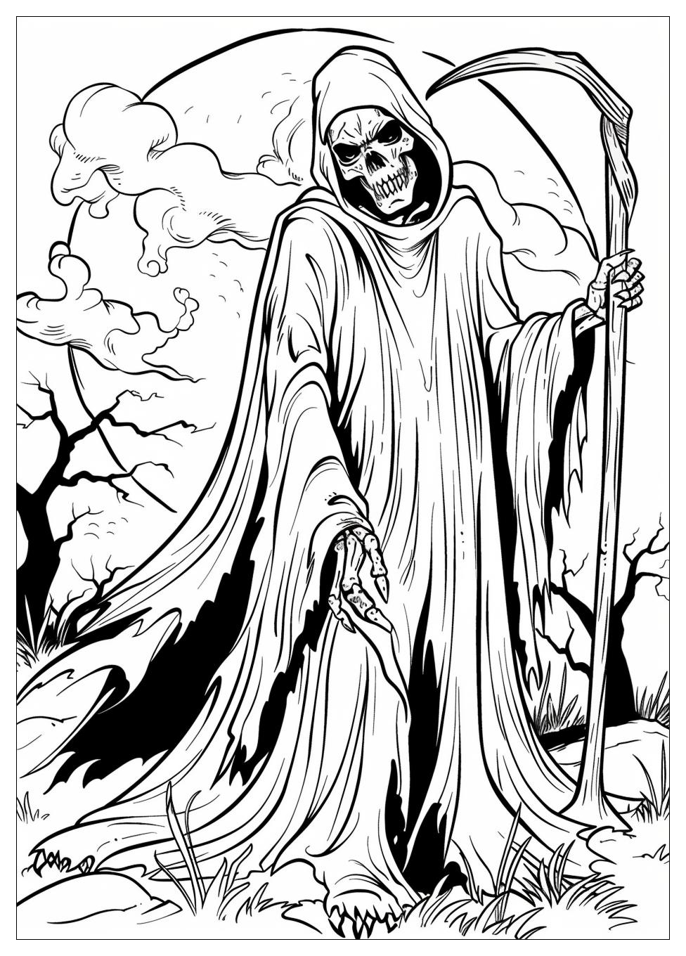 Grim Reaper Coloring Pages-13