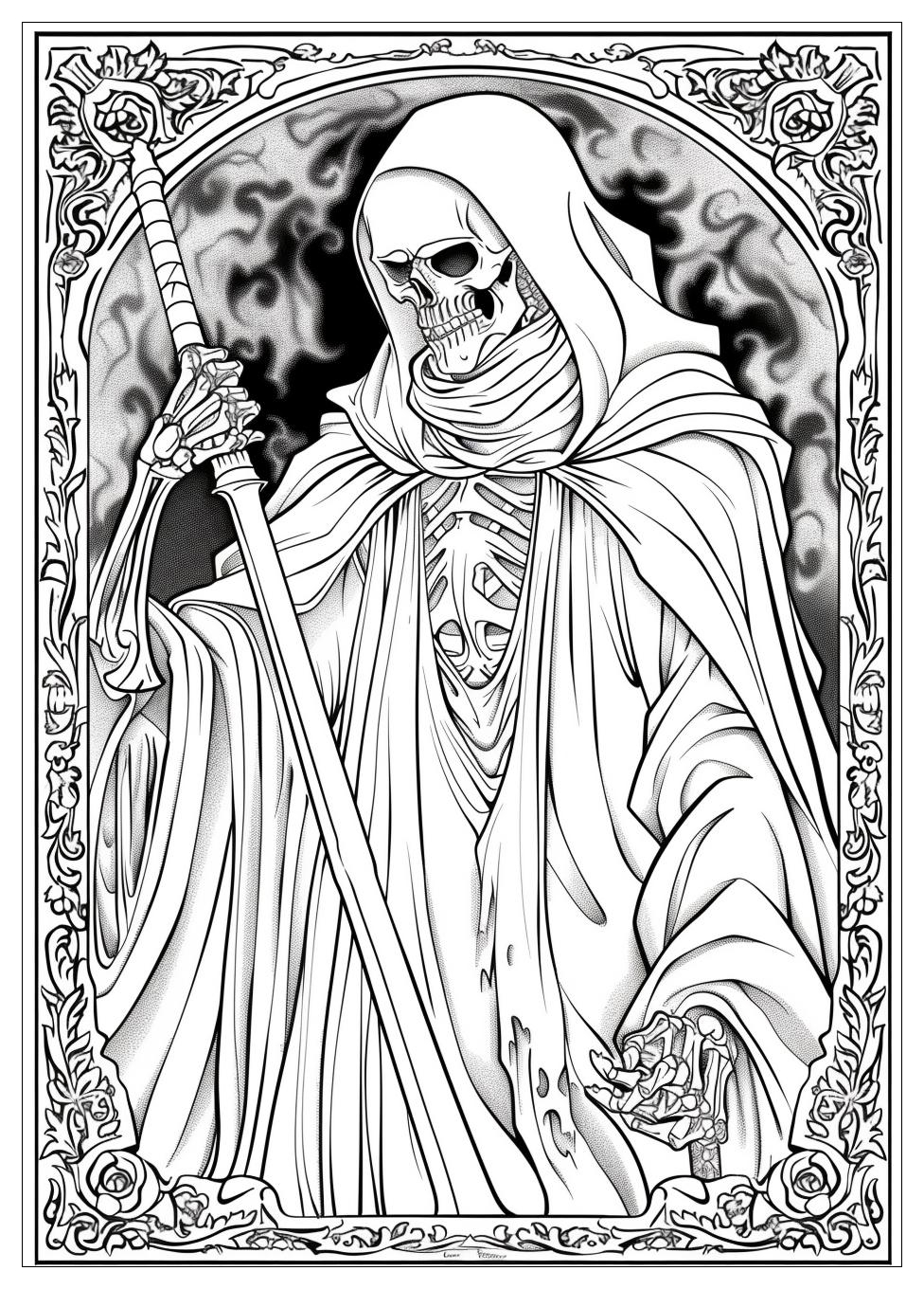 Grim Reaper Coloring Pages-15