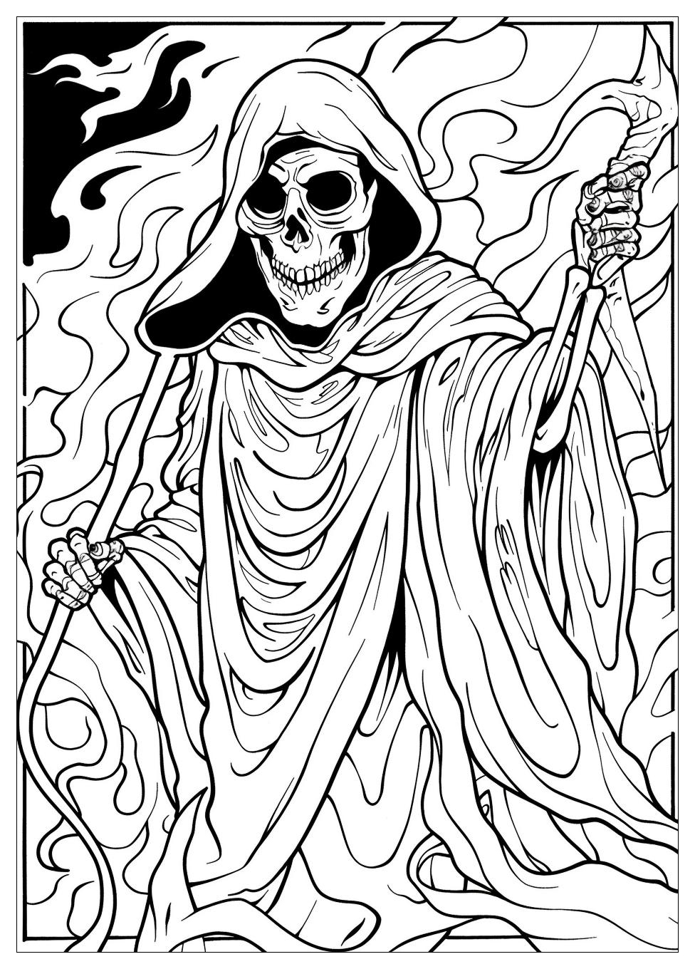 Grim Reaper Coloring Pages-16