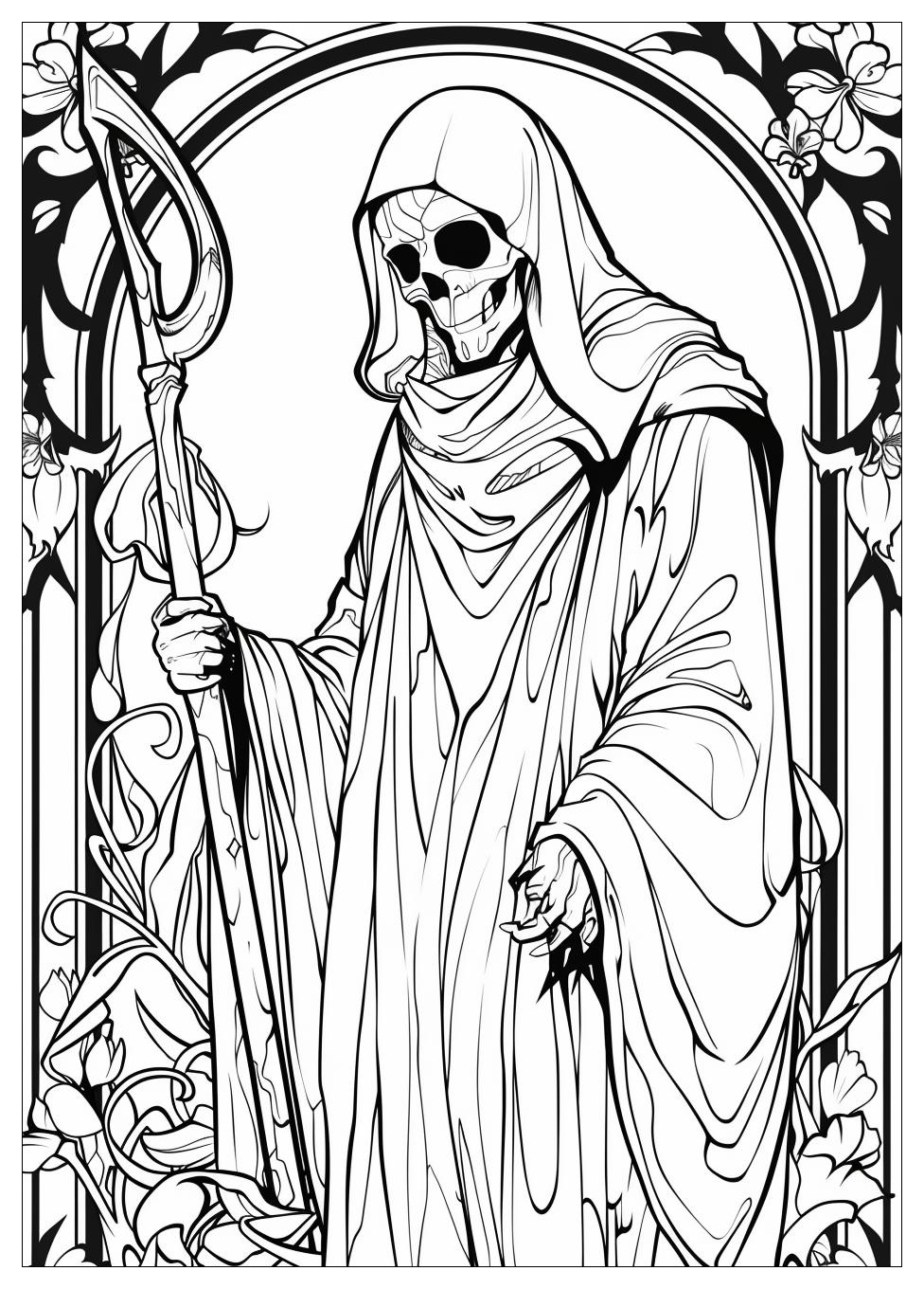 Grim Reaper Coloring Pages-17