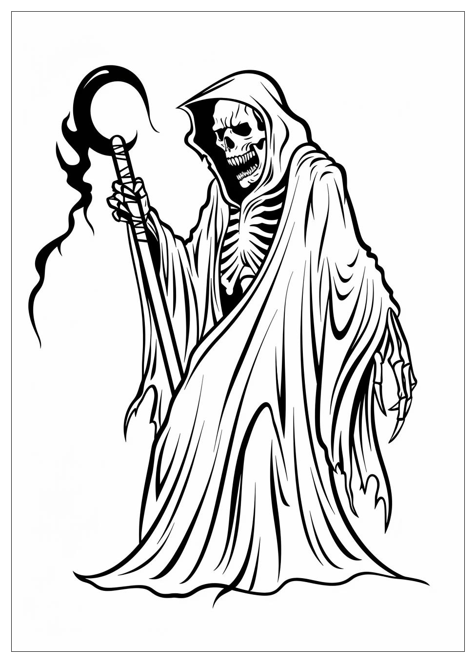 Grim Reaper Coloring Pages-2