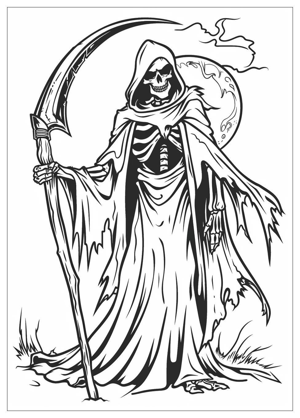 Grim Reaper Coloring Pages-6
