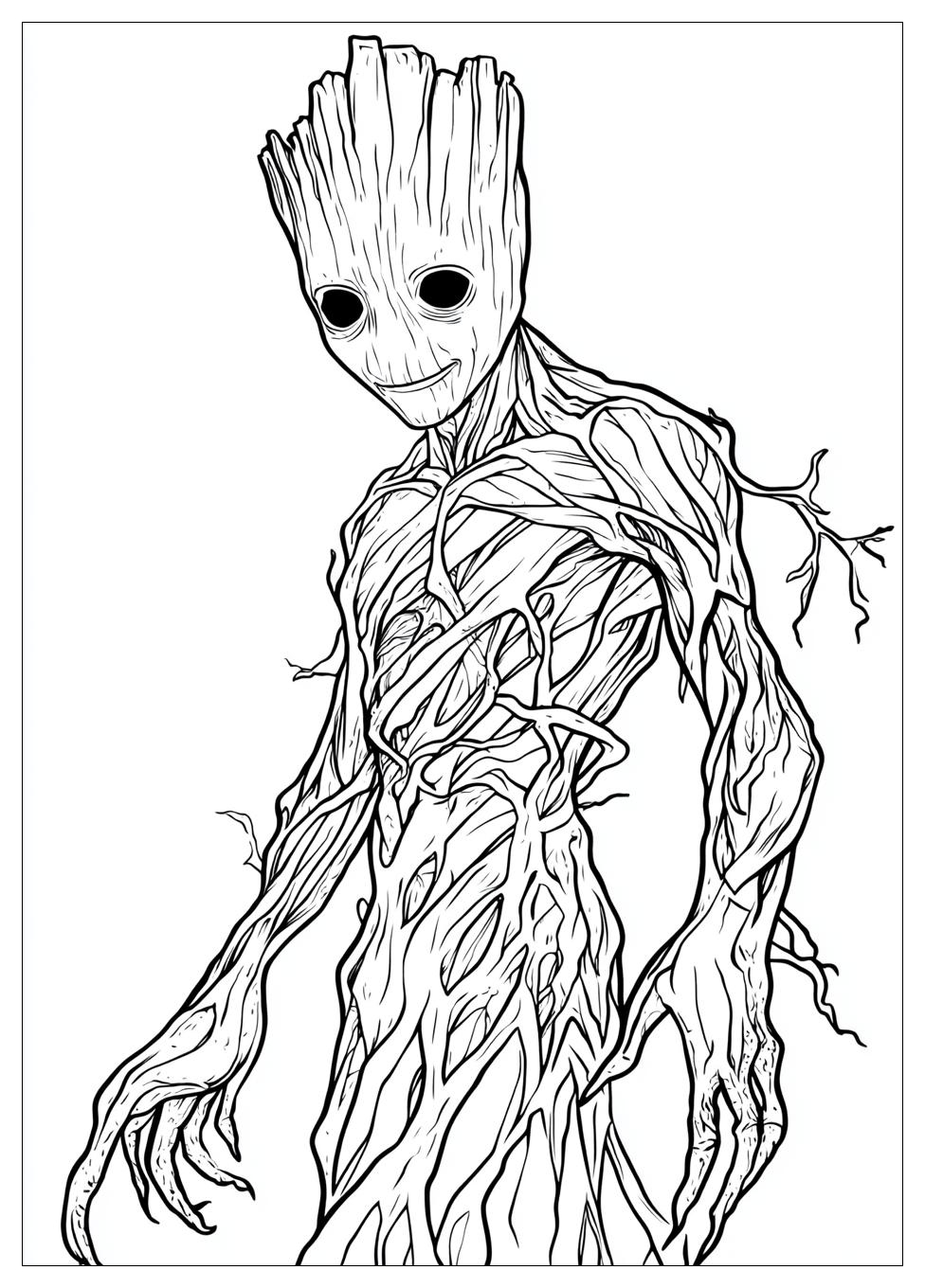 Groot Coloring Pages-1