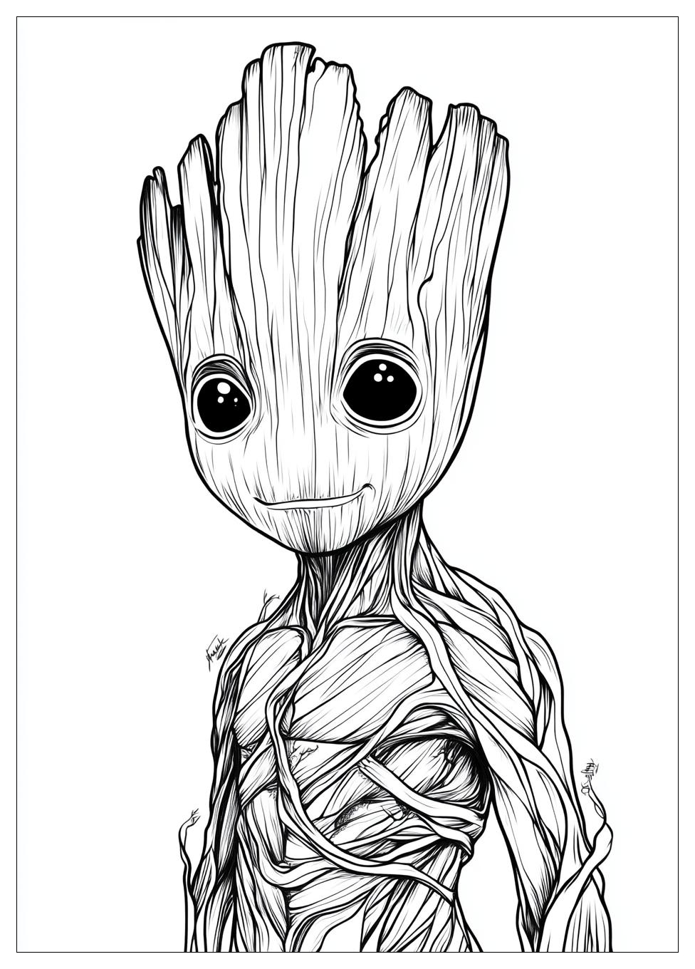 Groot Coloring Pages-10