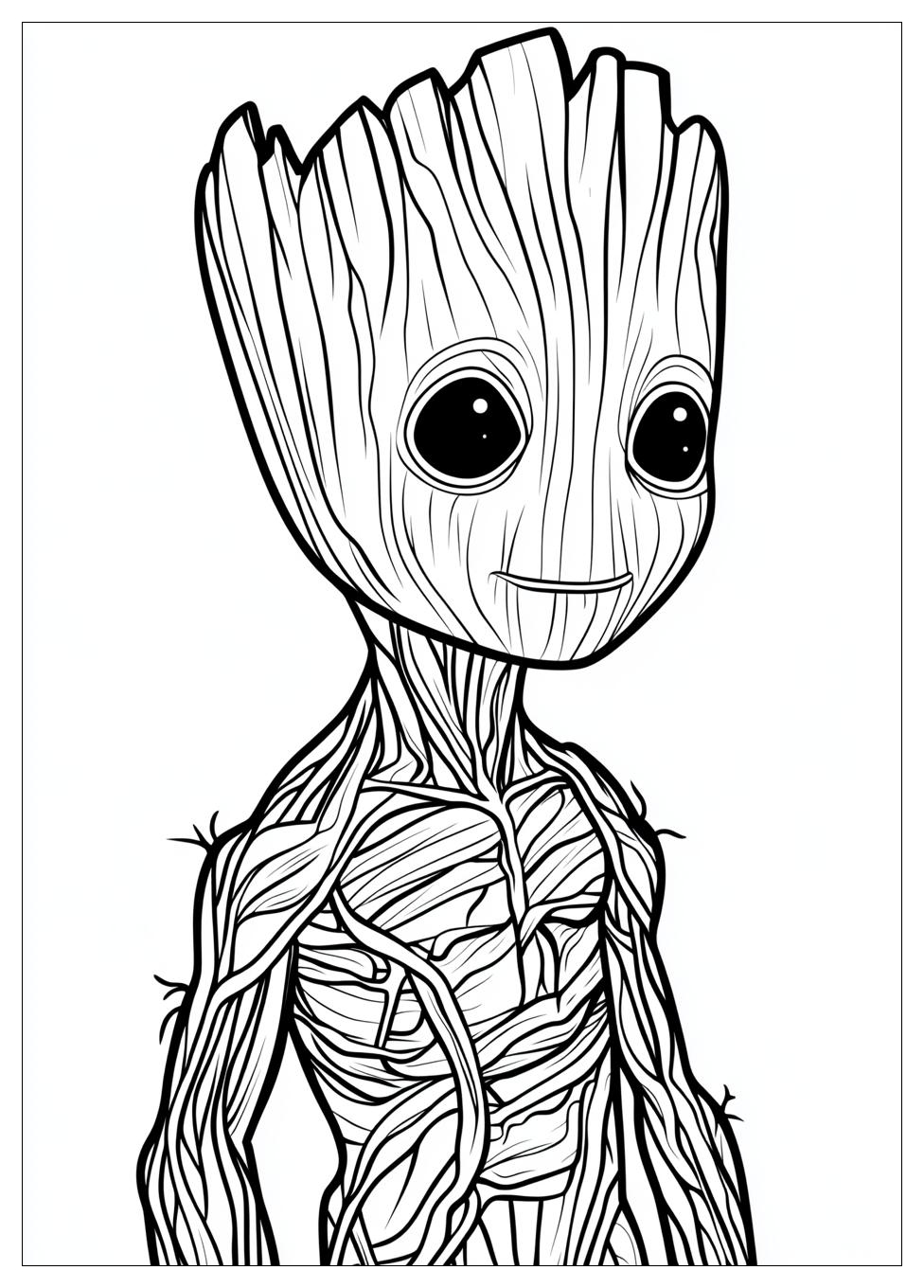 Groot Coloring Pages-11