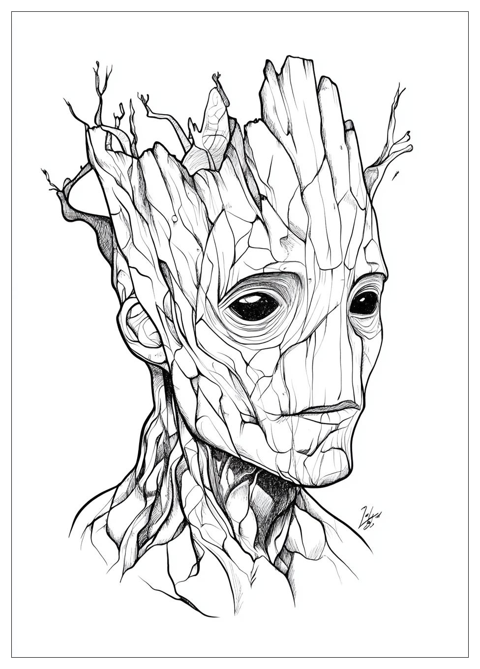 Groot Coloring Pages-16