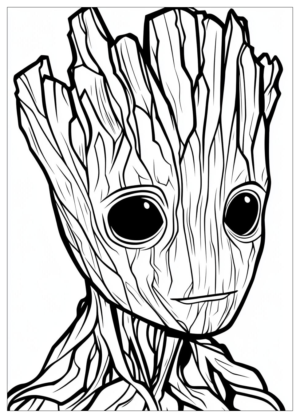 Groot Coloring Pages-3