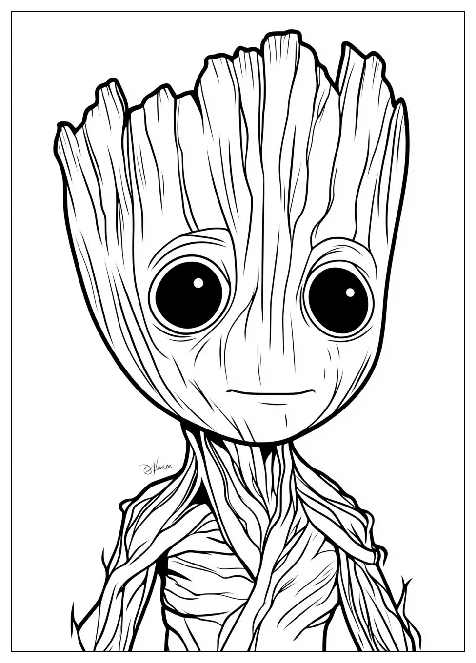 Groot Coloring Pages-4