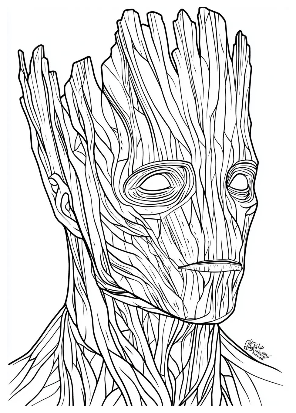 Groot Coloring Pages-6