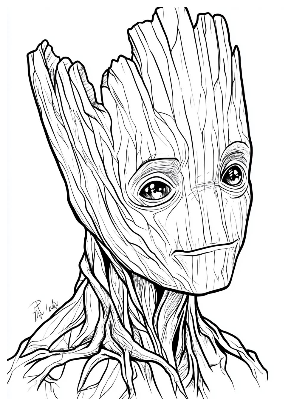 Groot Coloring Pages-7