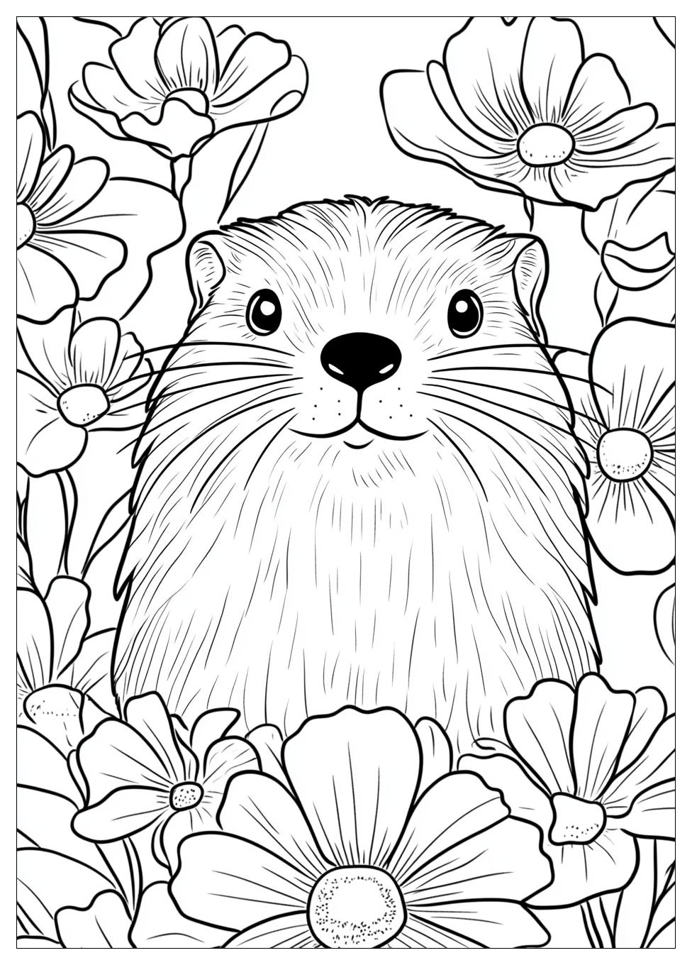 Groundhog Coloring Pages-16