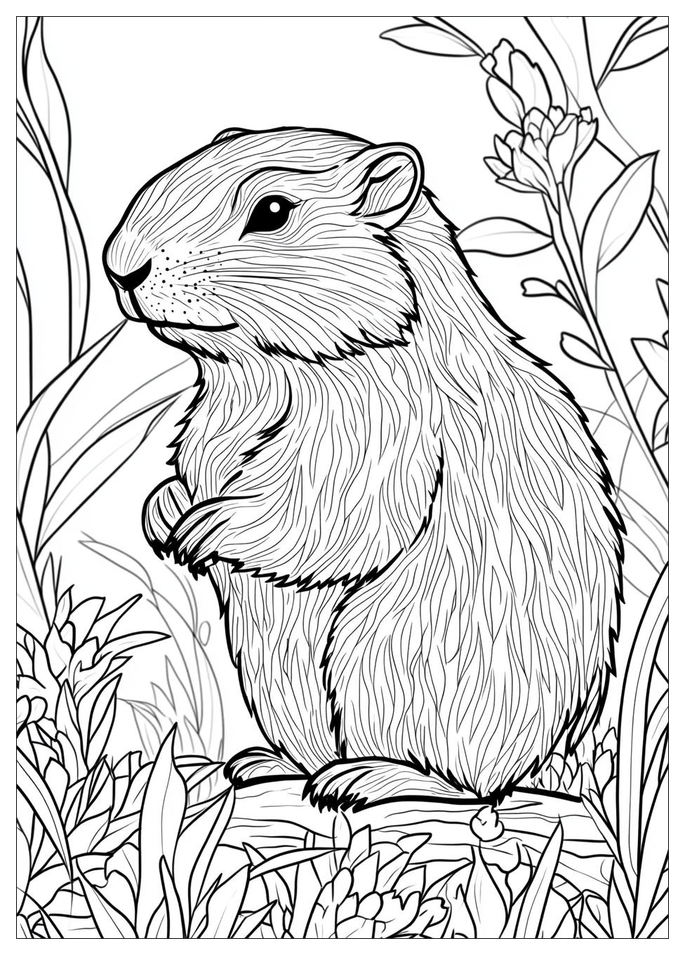 Groundhog Coloring Pages-20