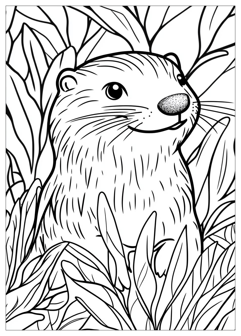 Groundhog Coloring Pages-5