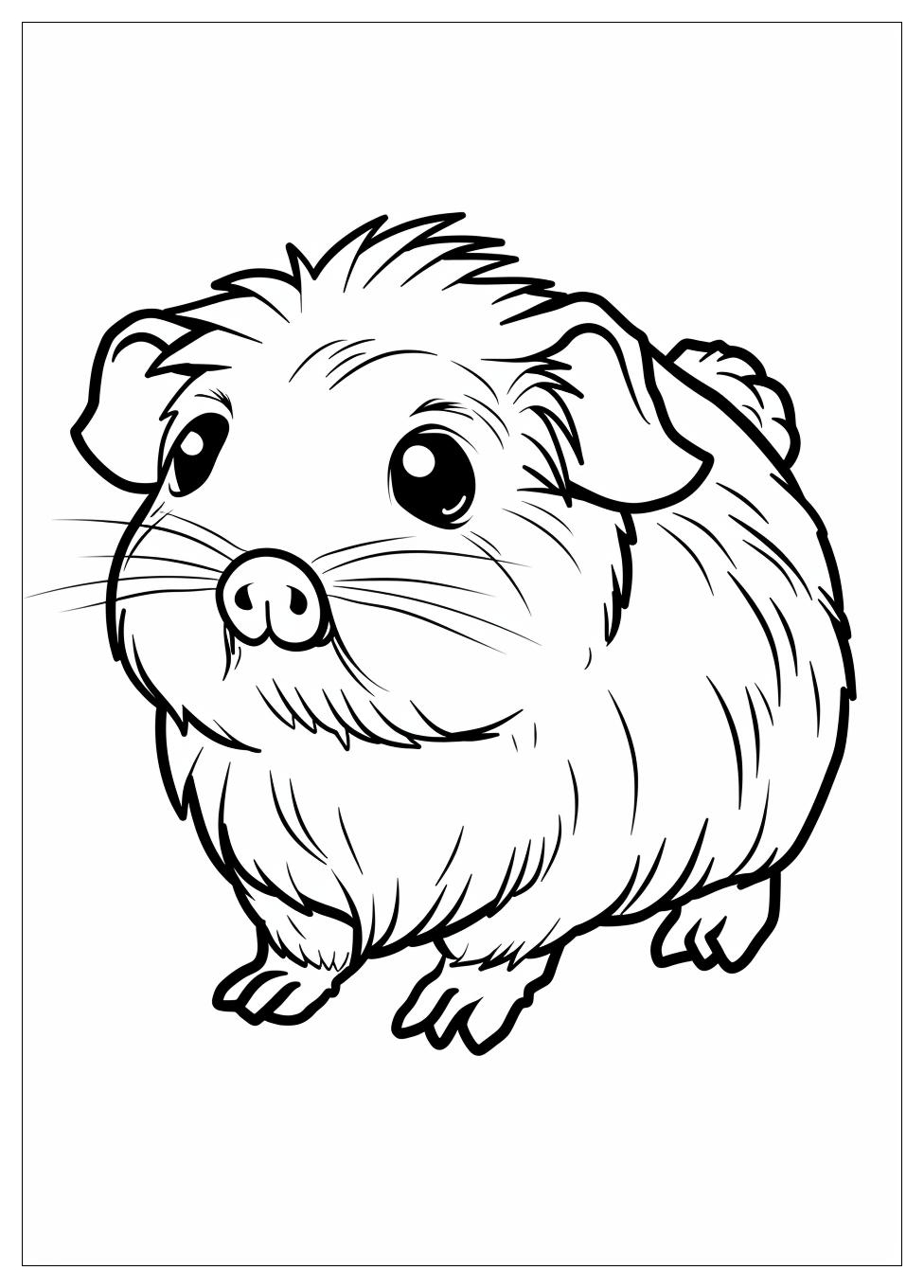 Guinea Pig Coloring Pages-11