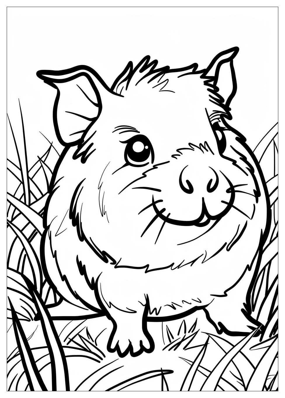 Guinea Pig Coloring Pages-12