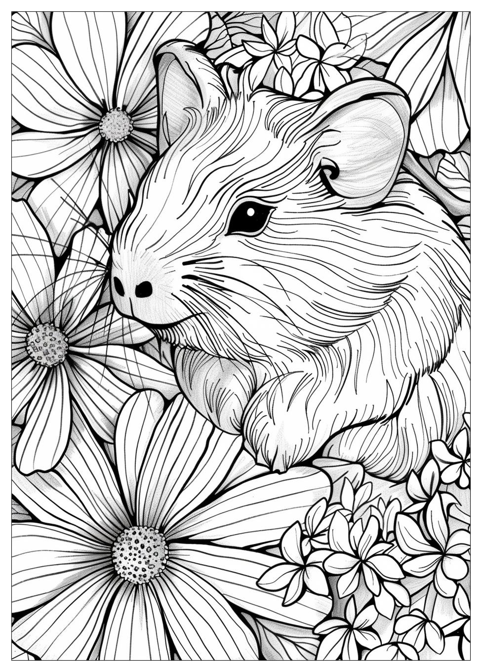 Guinea Pig Coloring Pages-16
