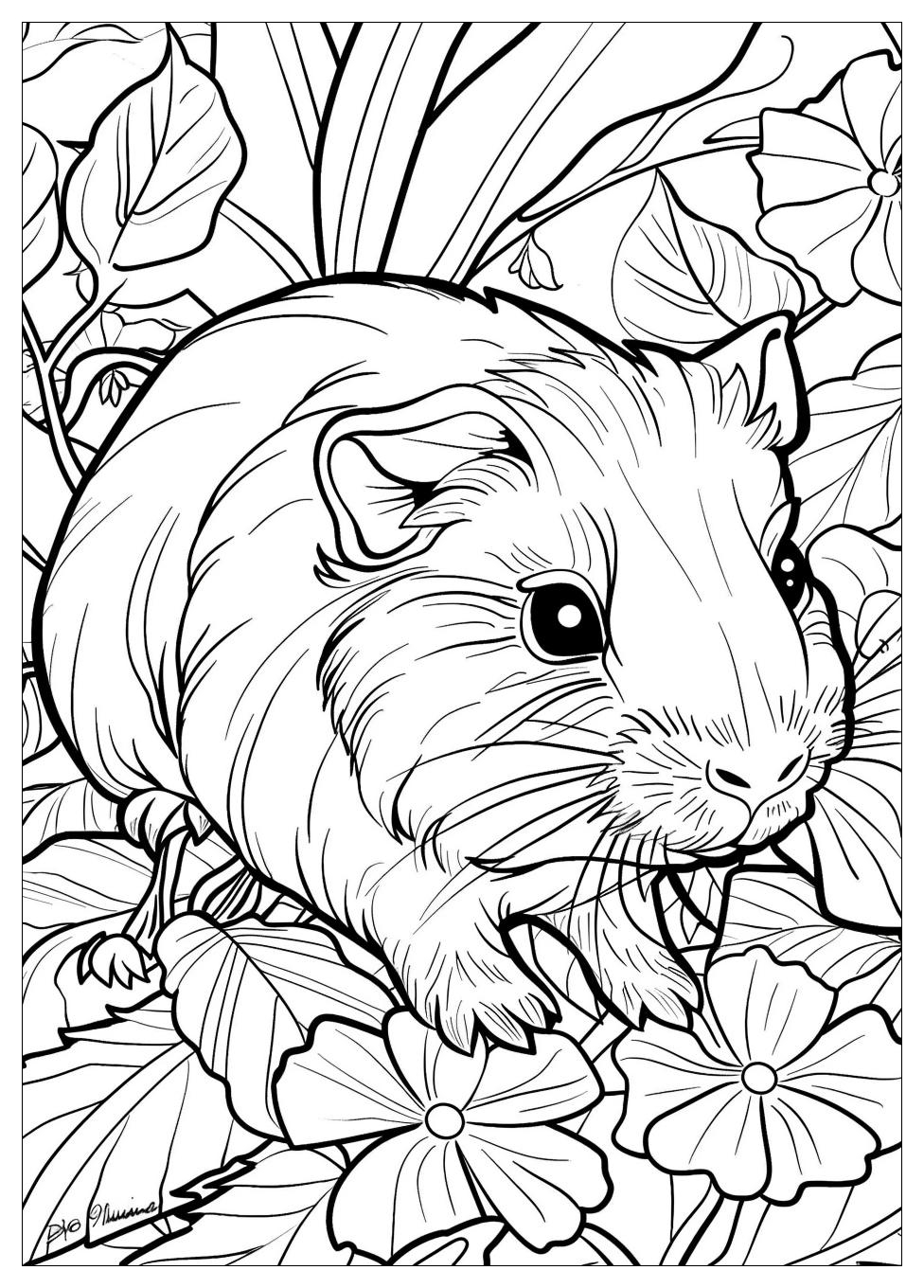 Guinea Pig Coloring Pages-18