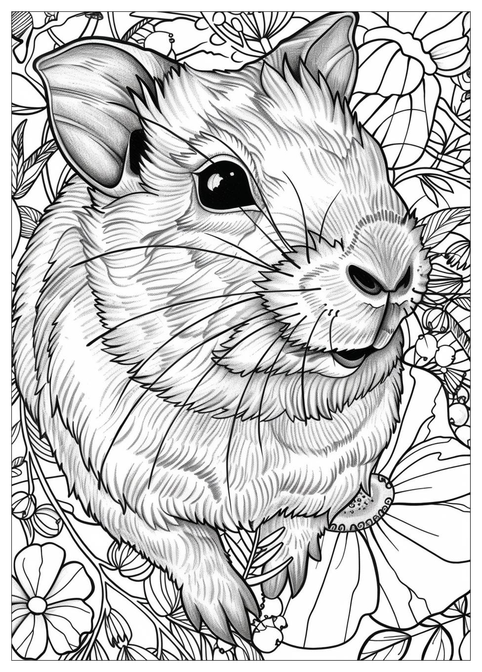 Guinea Pig Coloring Pages-19
