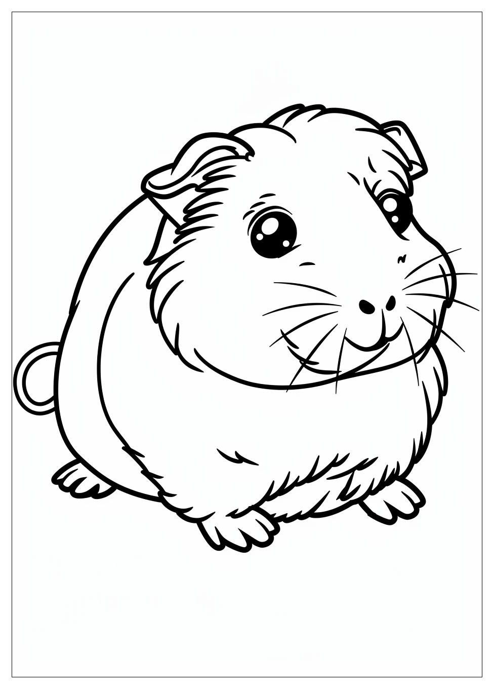 Guinea Pig Coloring Pages-5