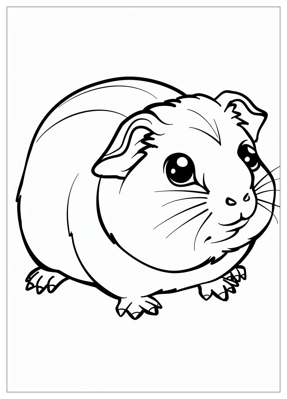 Guinea Pig Coloring Pages-9