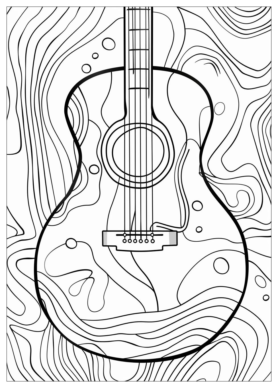 Guitar Coloring Pages-10