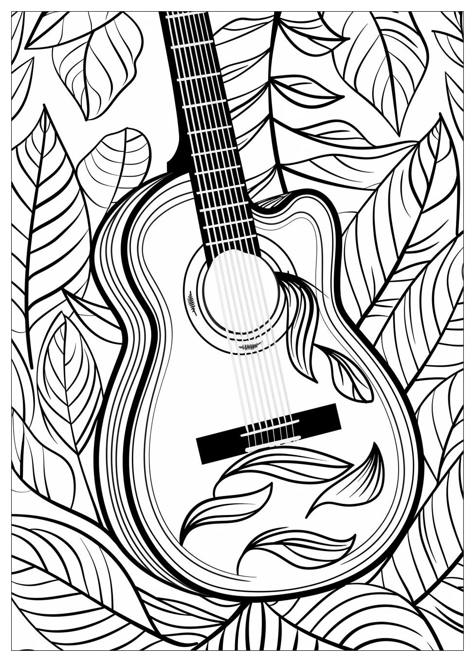 Guitar Coloring Pages-11
