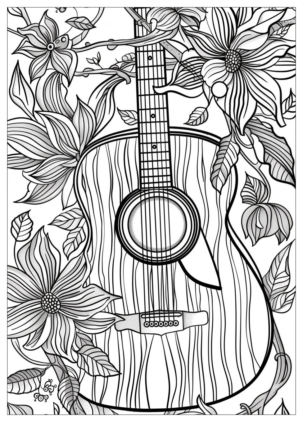 Guitar Coloring Pages-15