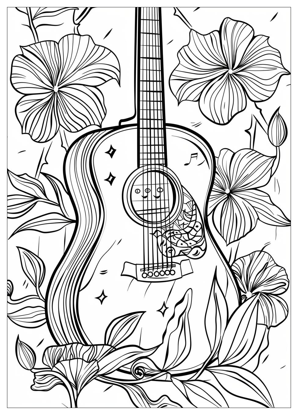 Guitar Coloring Pages-16