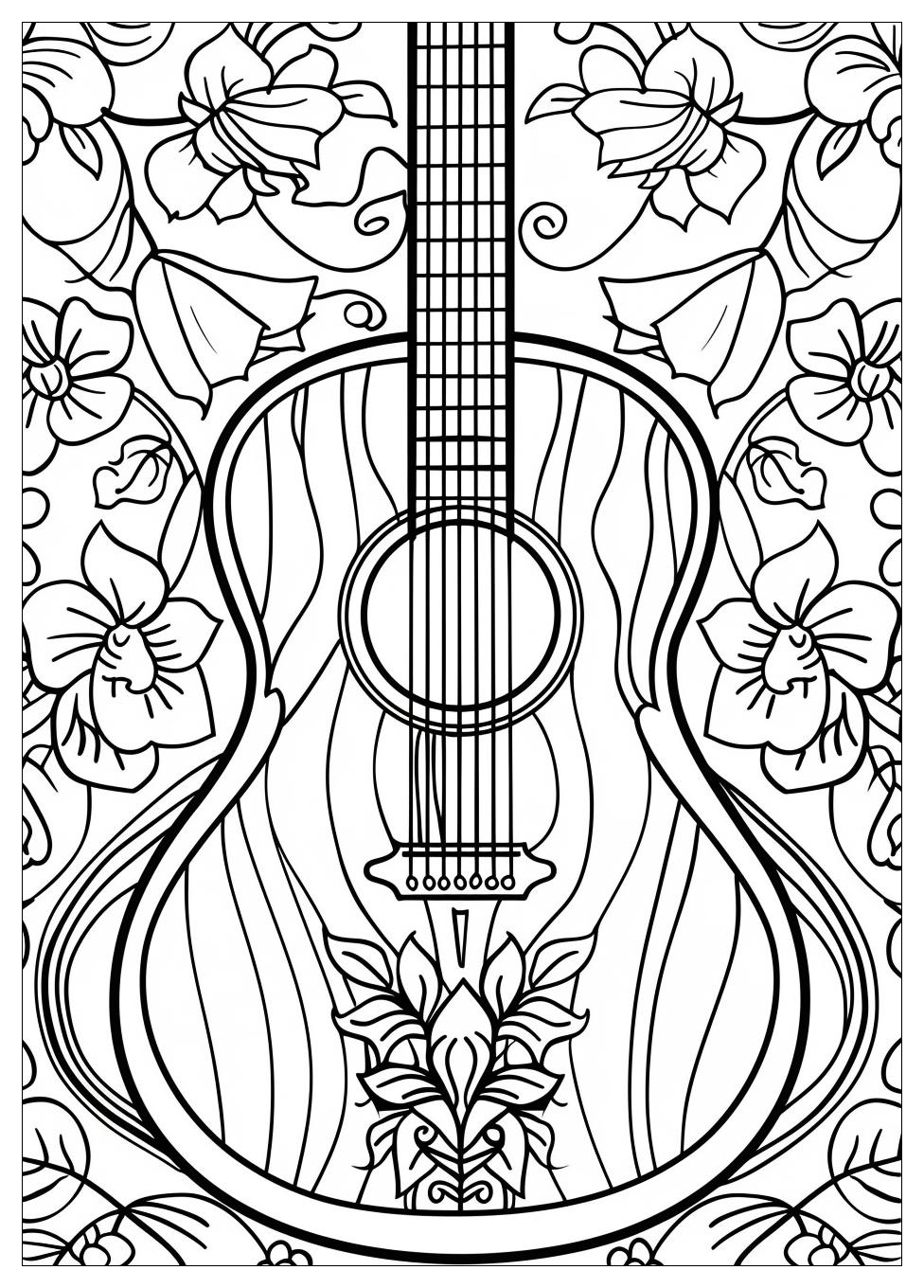 Guitar Coloring Pages-17