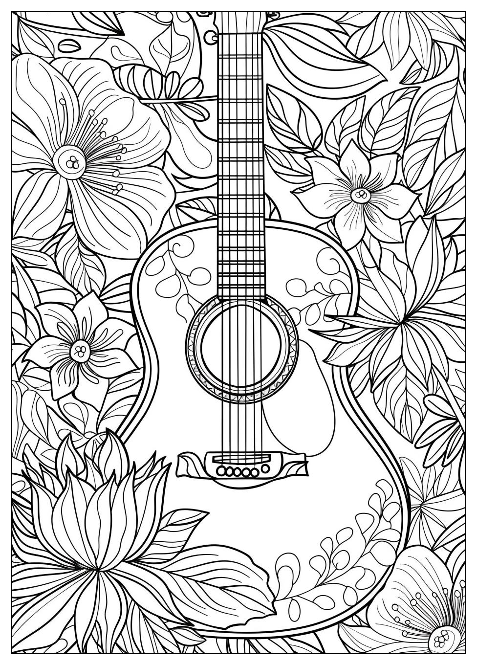 Guitar Coloring Pages-18