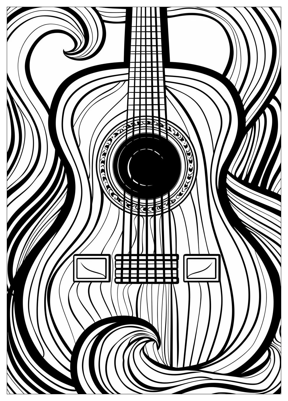 Guitar Coloring Pages-2