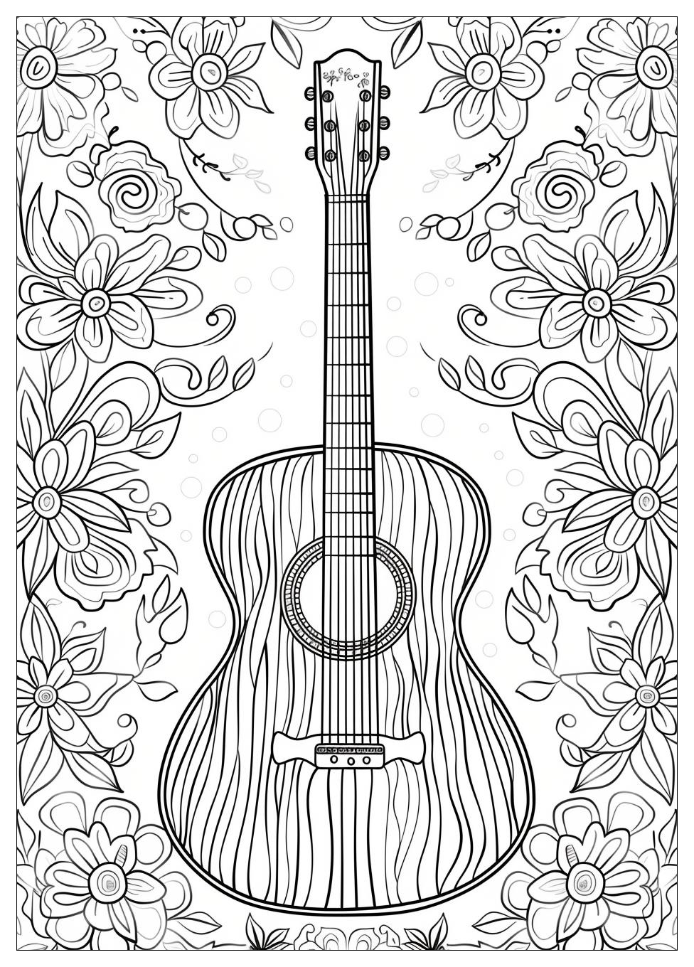 Guitar Coloring Pages-20