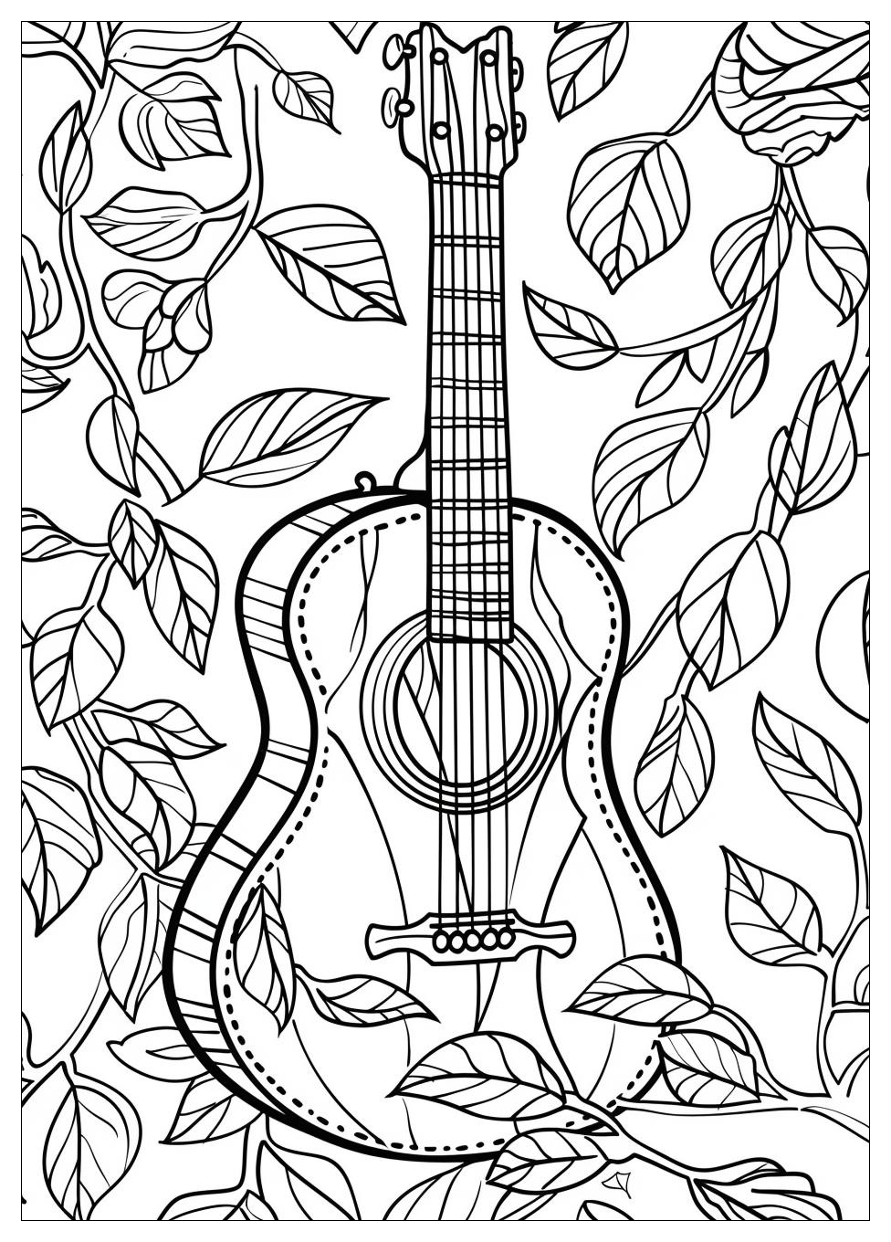 Guitar Coloring Pages-4