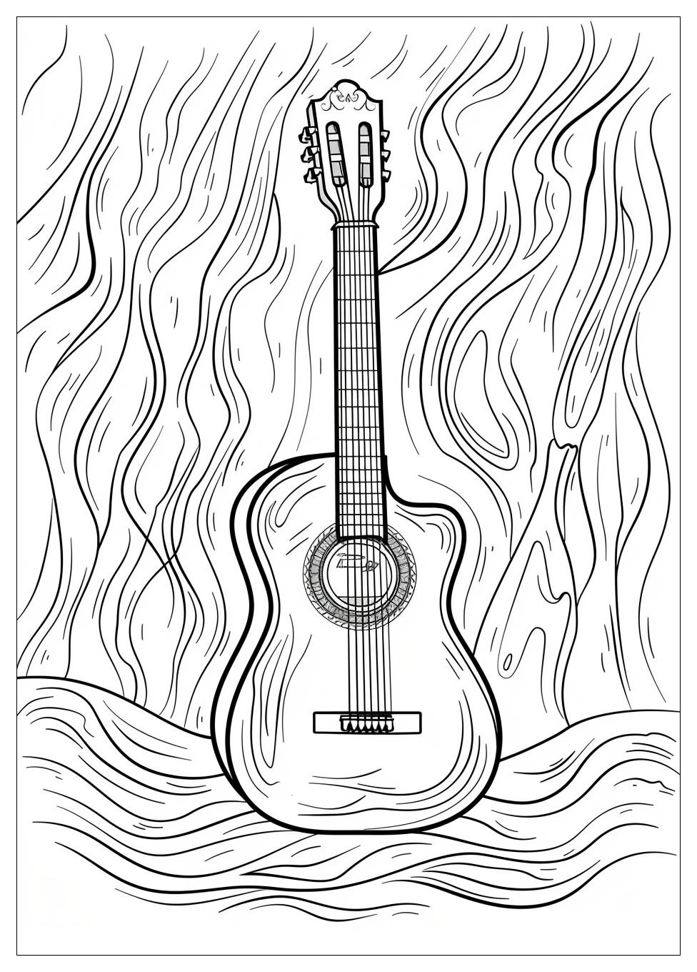 Guitar Coloring Pages-5