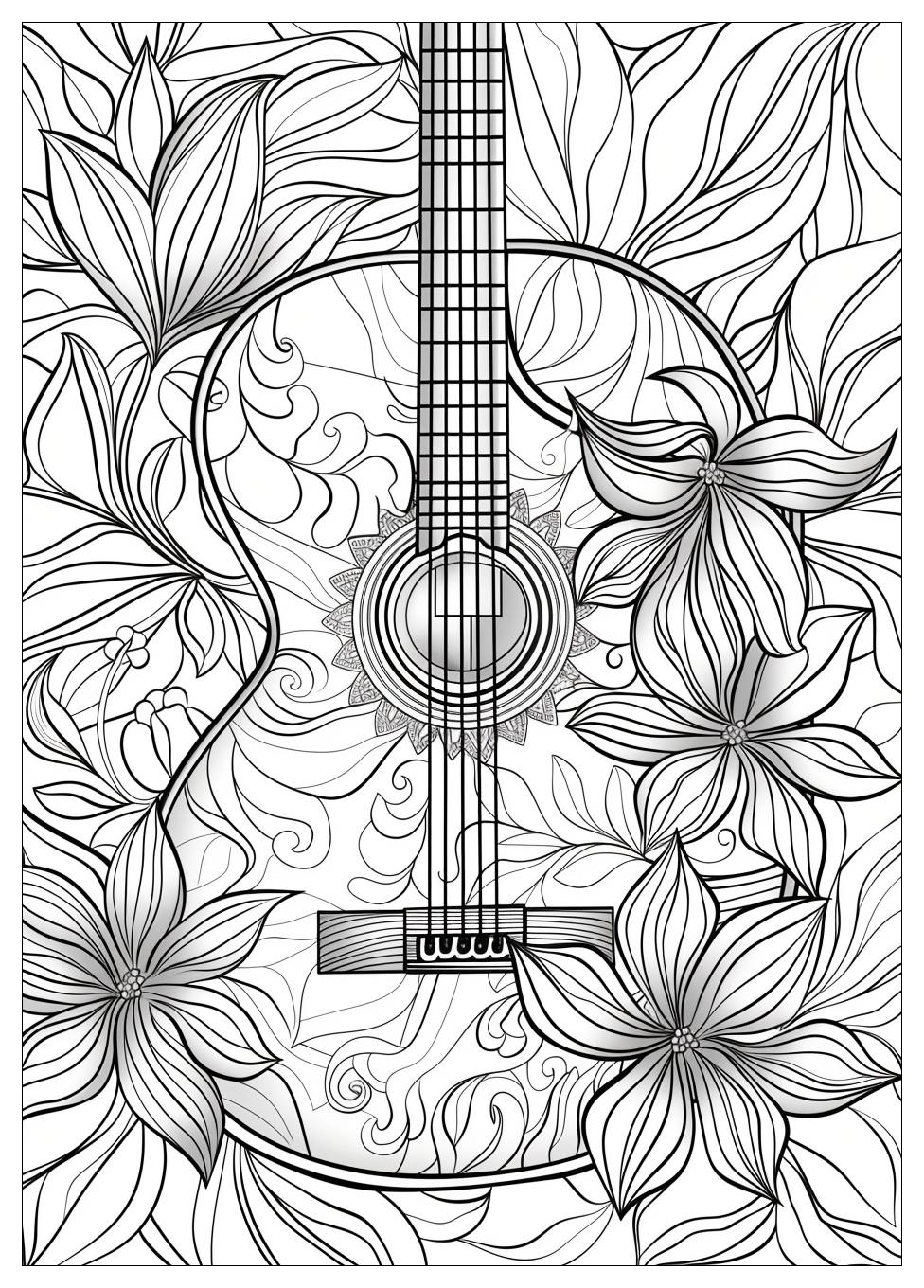 Guitar Coloring Pages-6