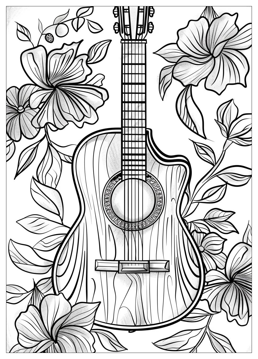 Guitar Coloring Pages-7