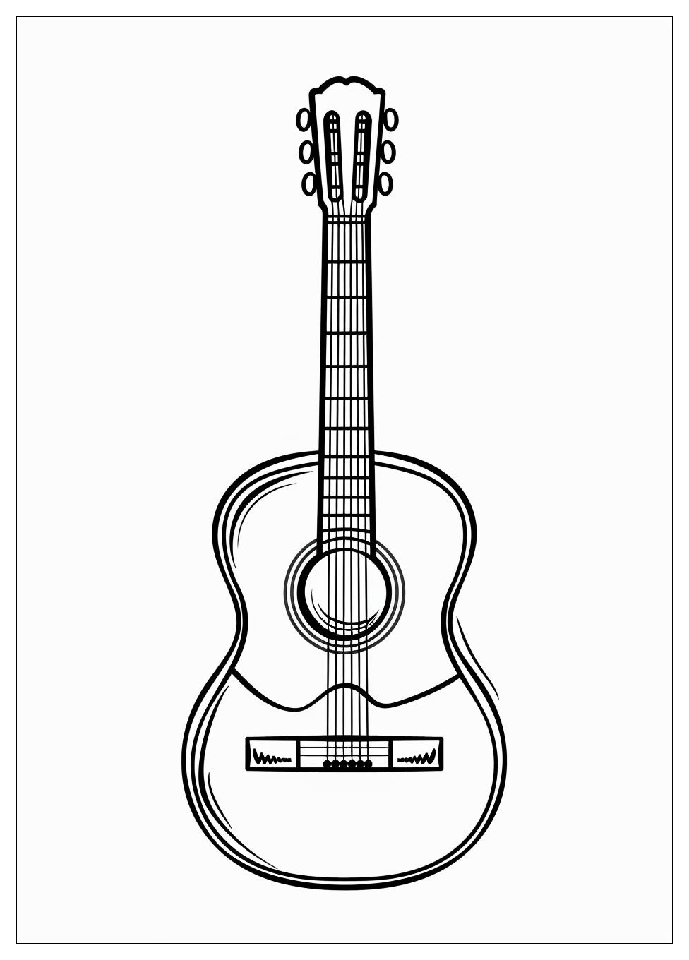 Guitar Coloring Pages-9
