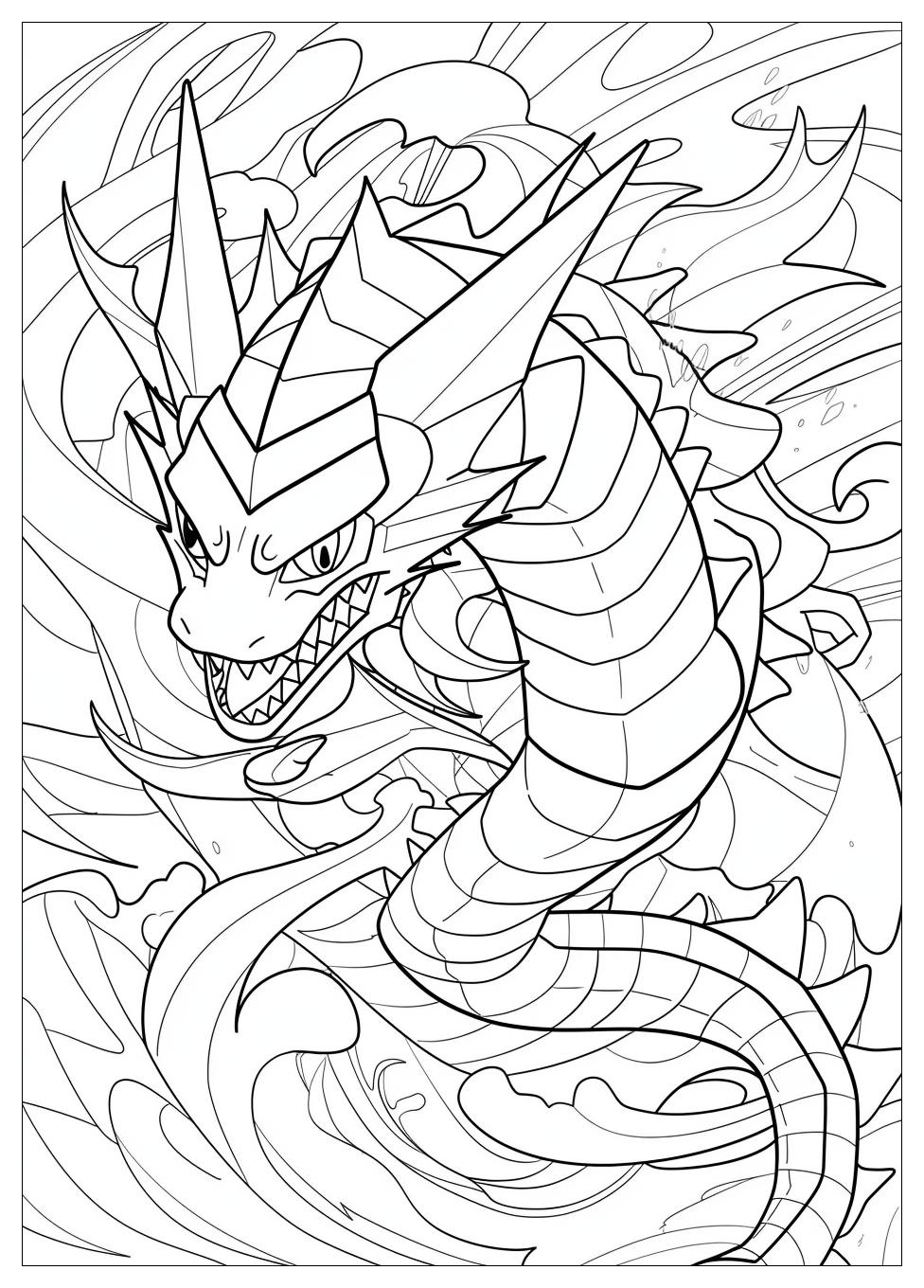 Gyarados Coloring Pages-10
