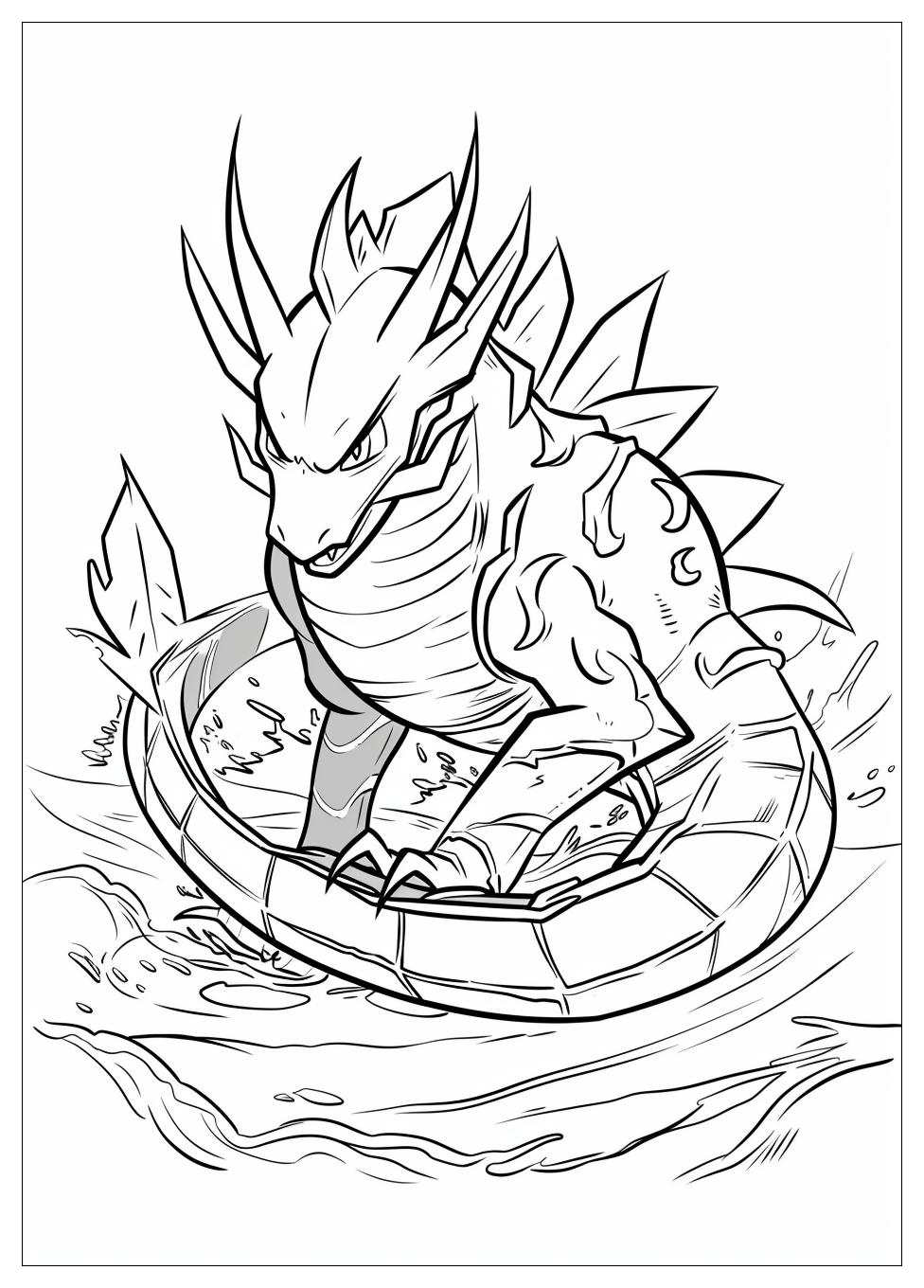Gyarados Coloring Pages-12
