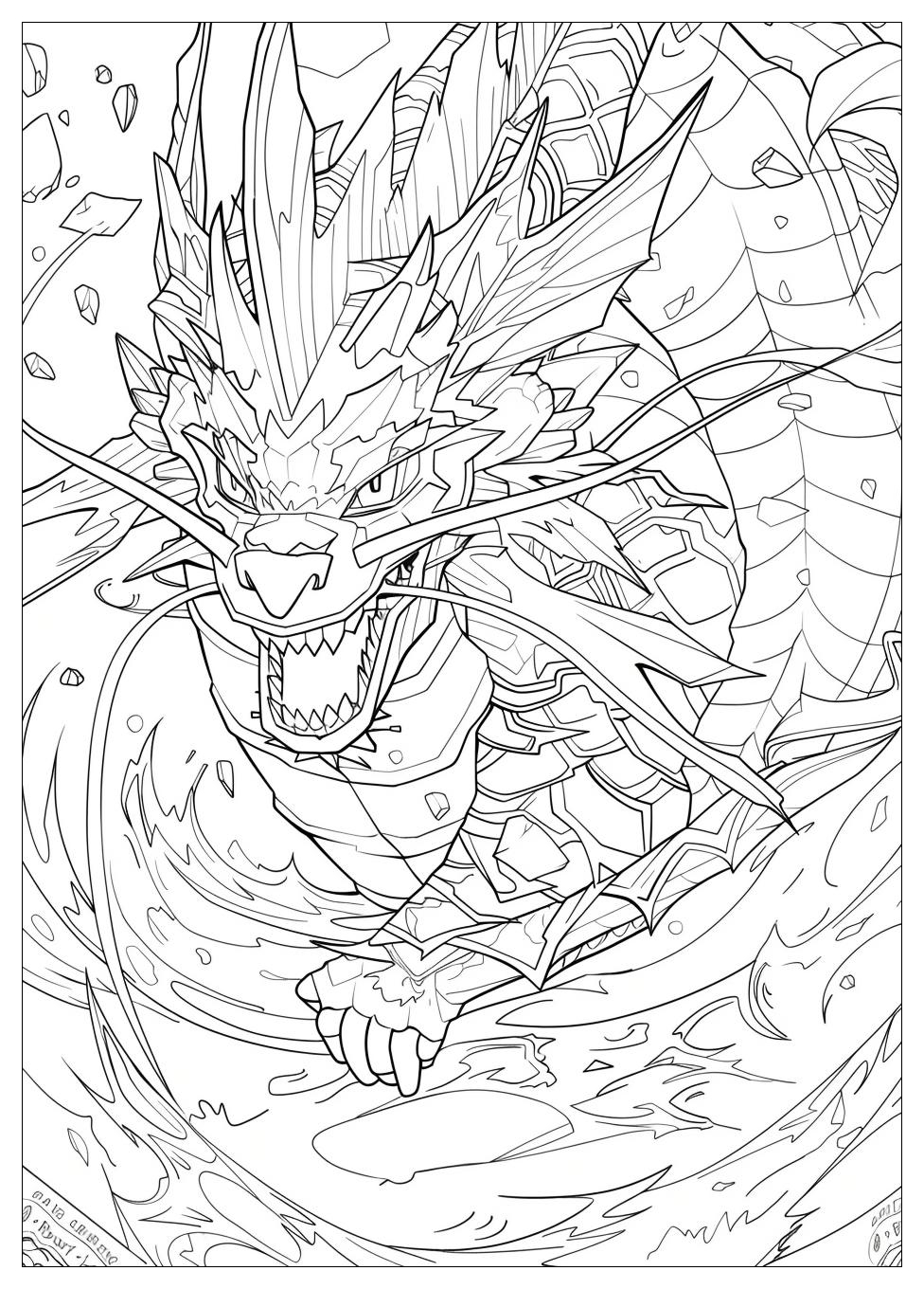 Gyarados Coloring Pages-15