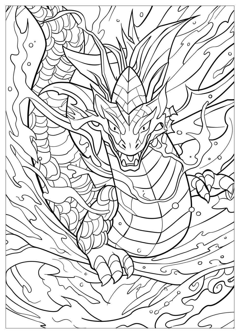Gyarados Coloring Pages-19