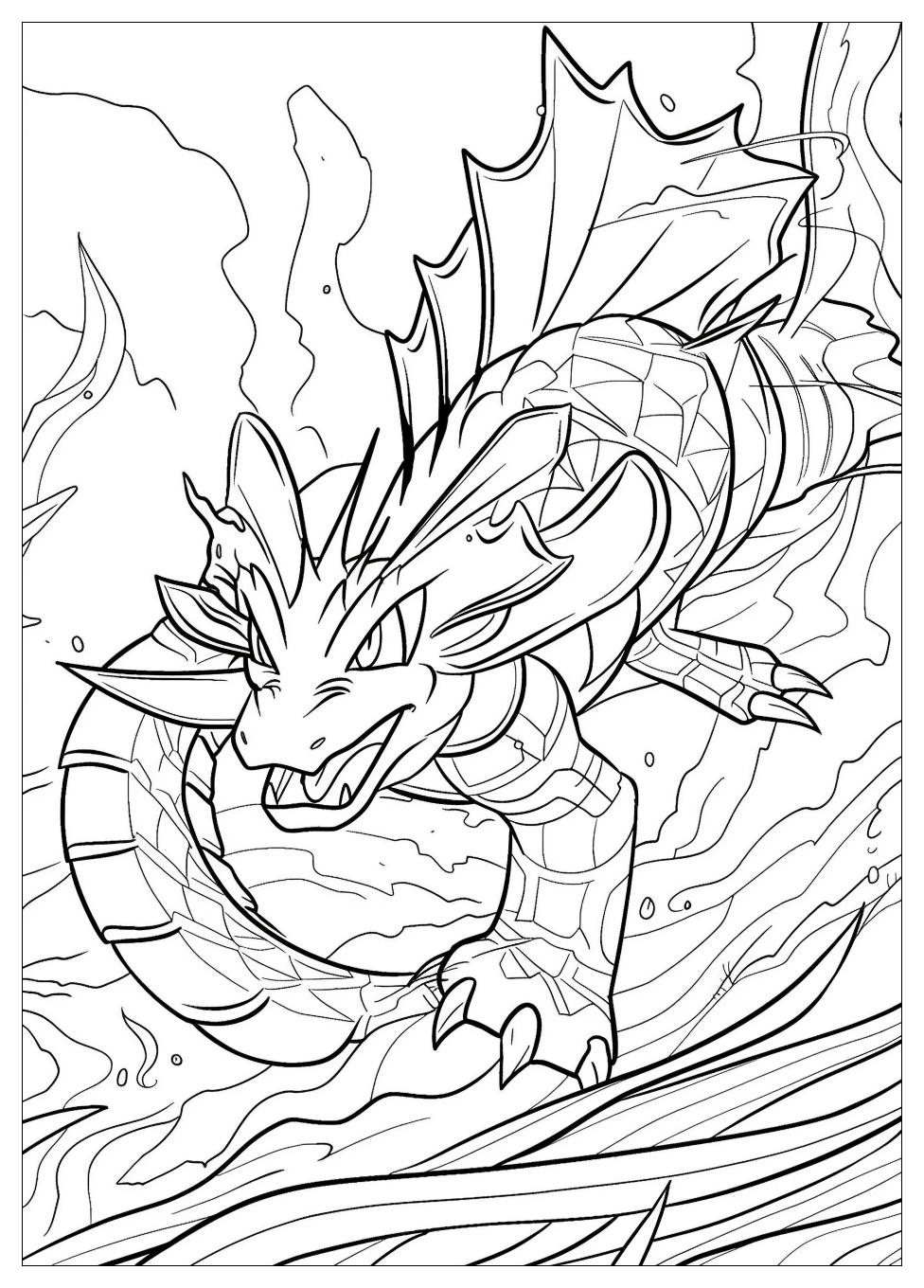 Gyarados Coloring Pages-2