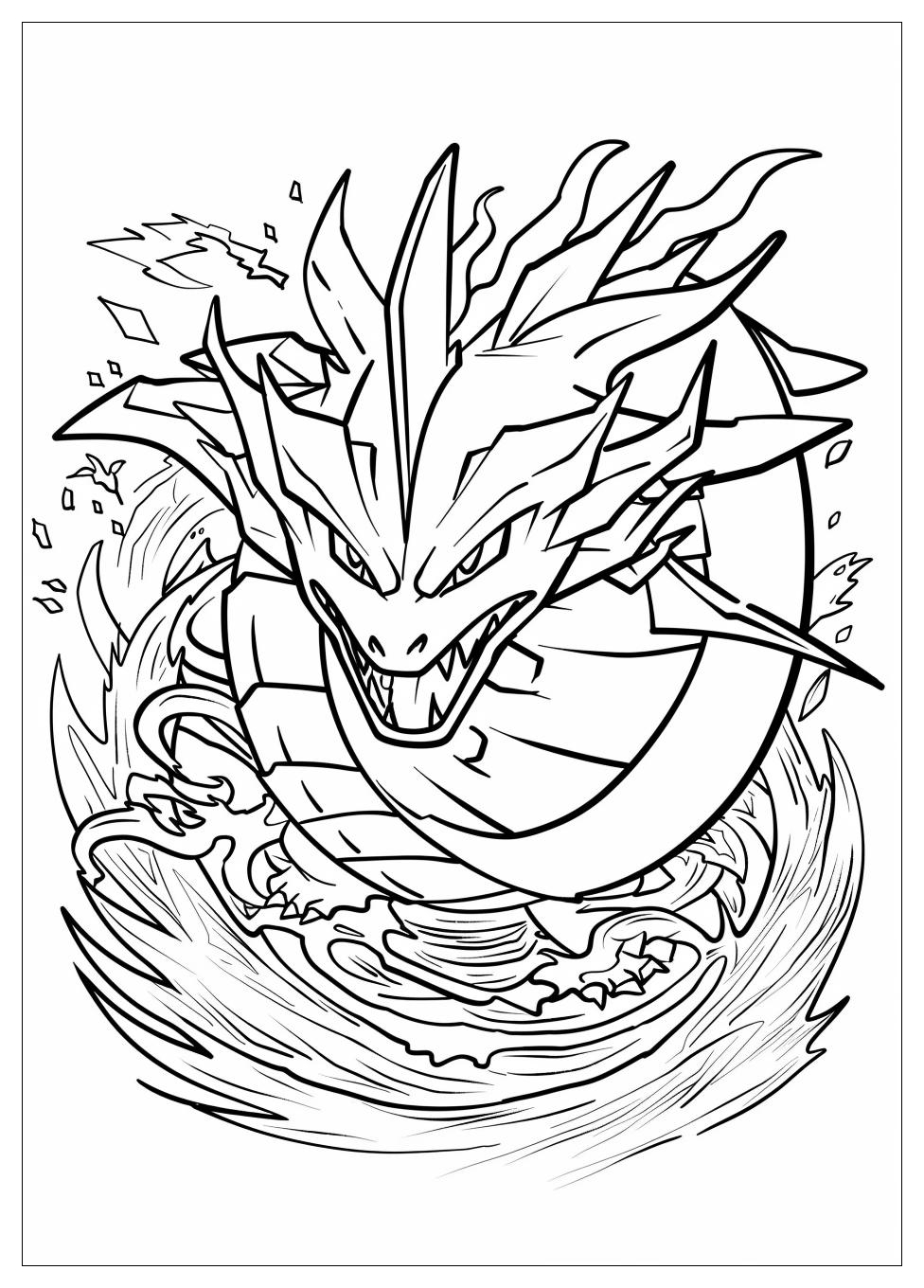 Gyarados Coloring Pages-7