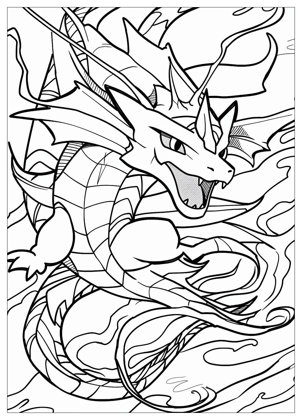 Gyarados Coloring Pages-8