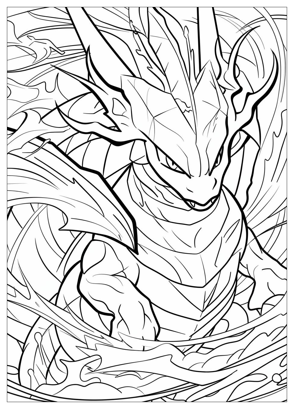 Gyarados Coloring Pages-9