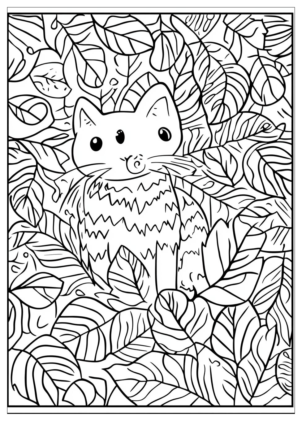 Halloween Cat Coloring Pages-20