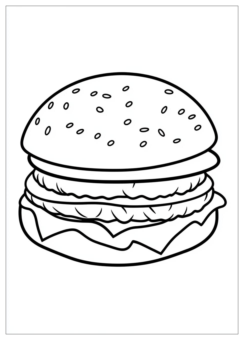 Hamburger Coloring Pages-3