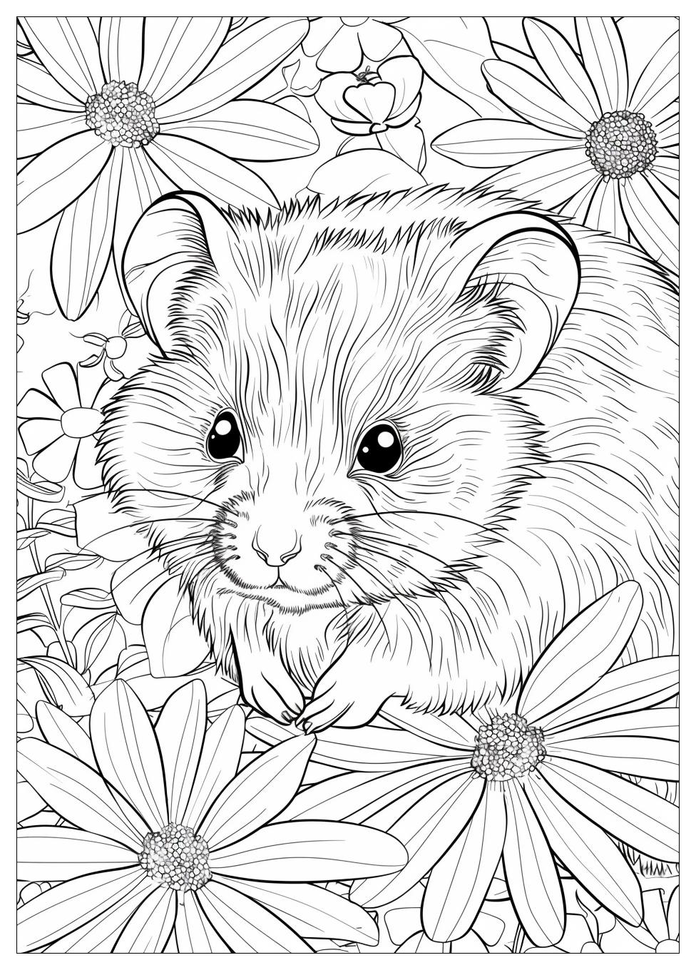 Hamster Coloring Pages-16