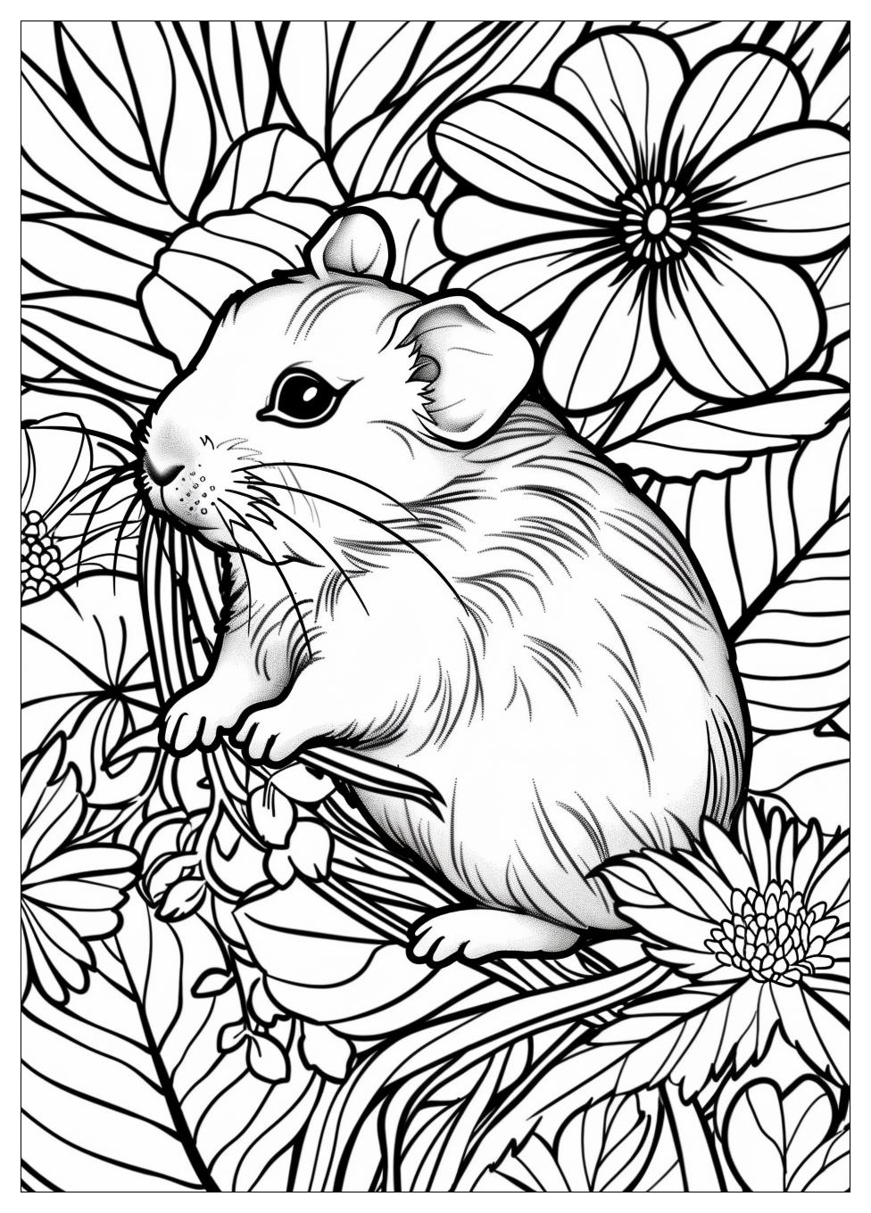 Hamster Coloring Pages-19